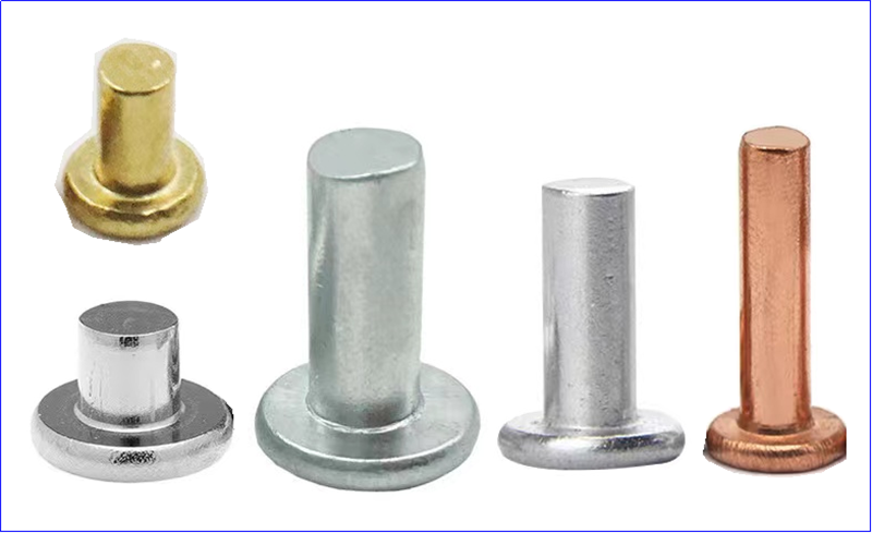 Was sind der gemeinsame Kopftyp einer soliden Nieten?