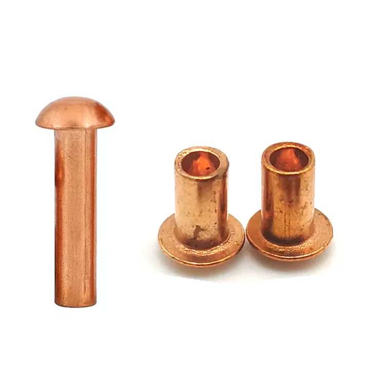 Flachkopfnieten aus Kupfer
